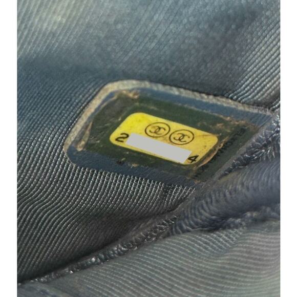 CHANEL Blue Metallic and Leather Messenger Crossbody Bag C-A23792 - Picture 9 of 9